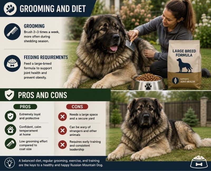 Dog grooming and diet