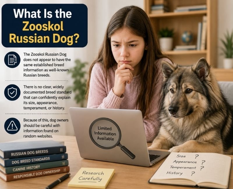 Zooskol Russian Dog with girl