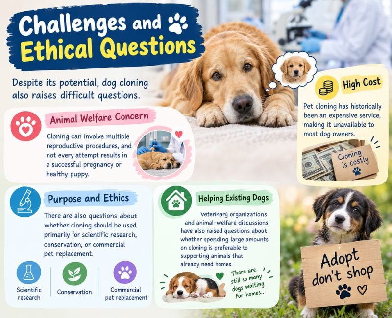 Dog cloning challenges and ethical questions