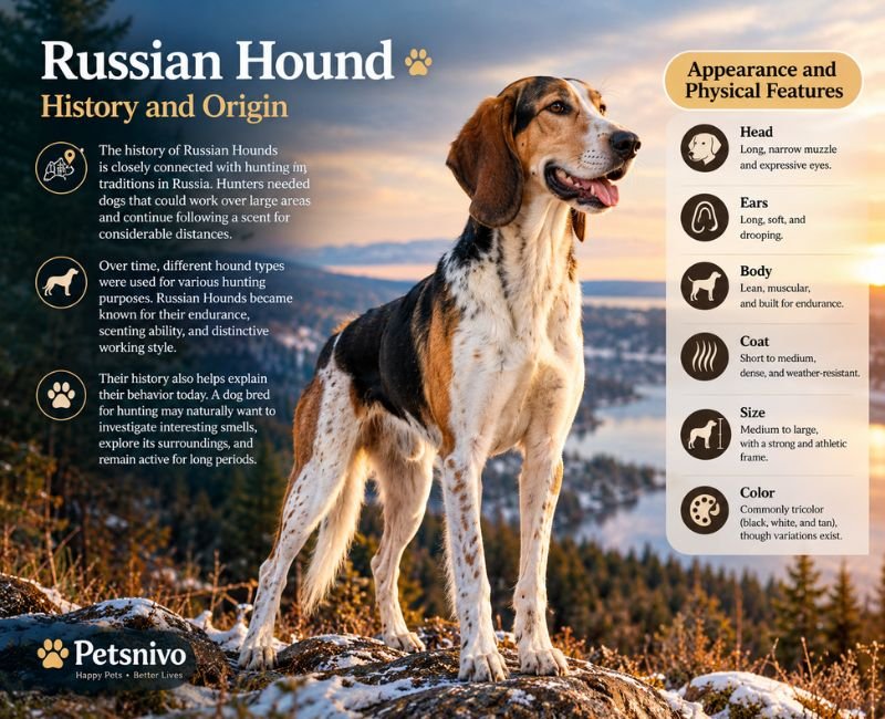 Russian Hound history origin and physical appearance