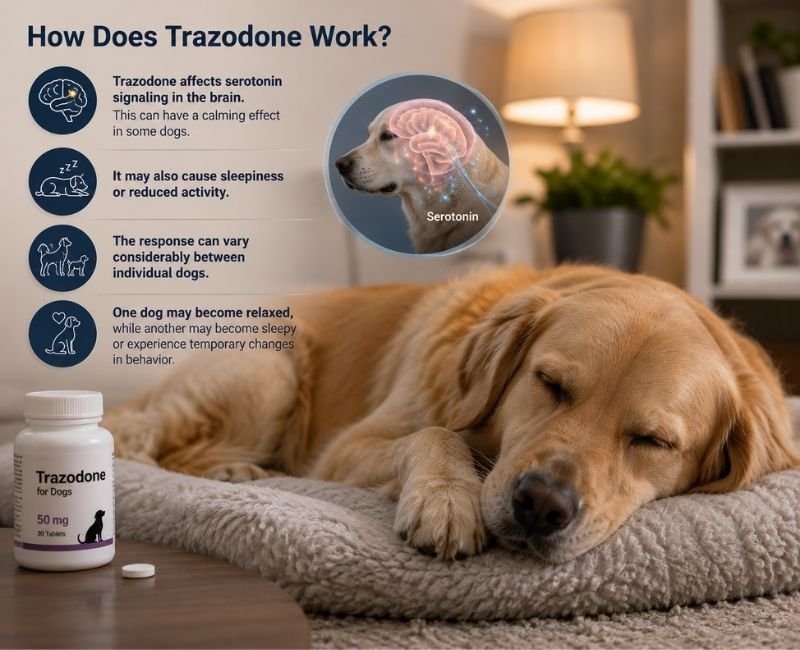 dogs by affecting serotonin