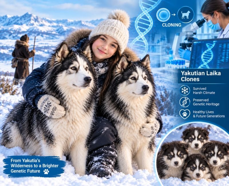 Yakutian Laika dogs and DNA cloning research