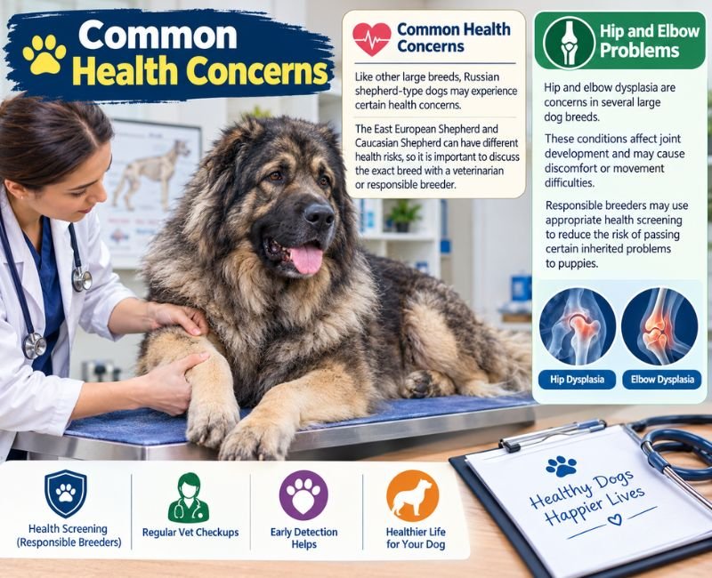 Russian Shepherd Dog health concerns