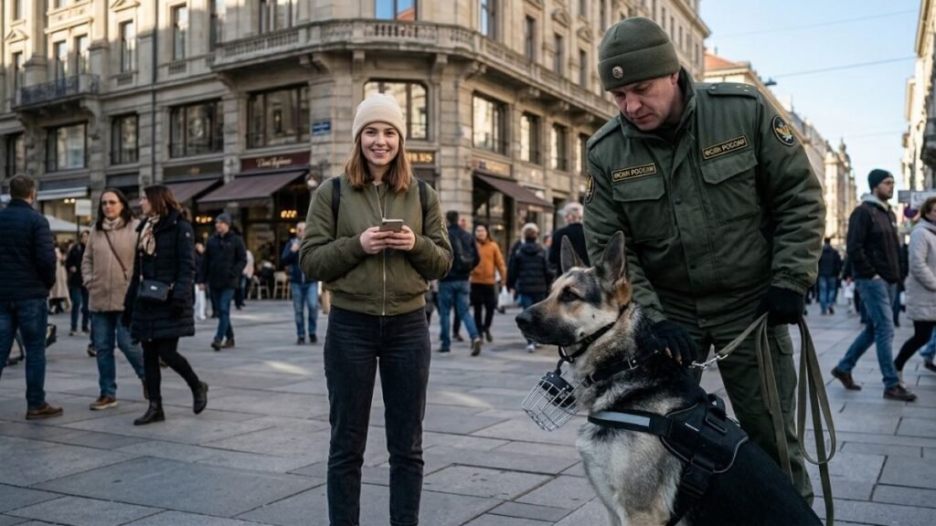 Handler, working dog aur khatoon